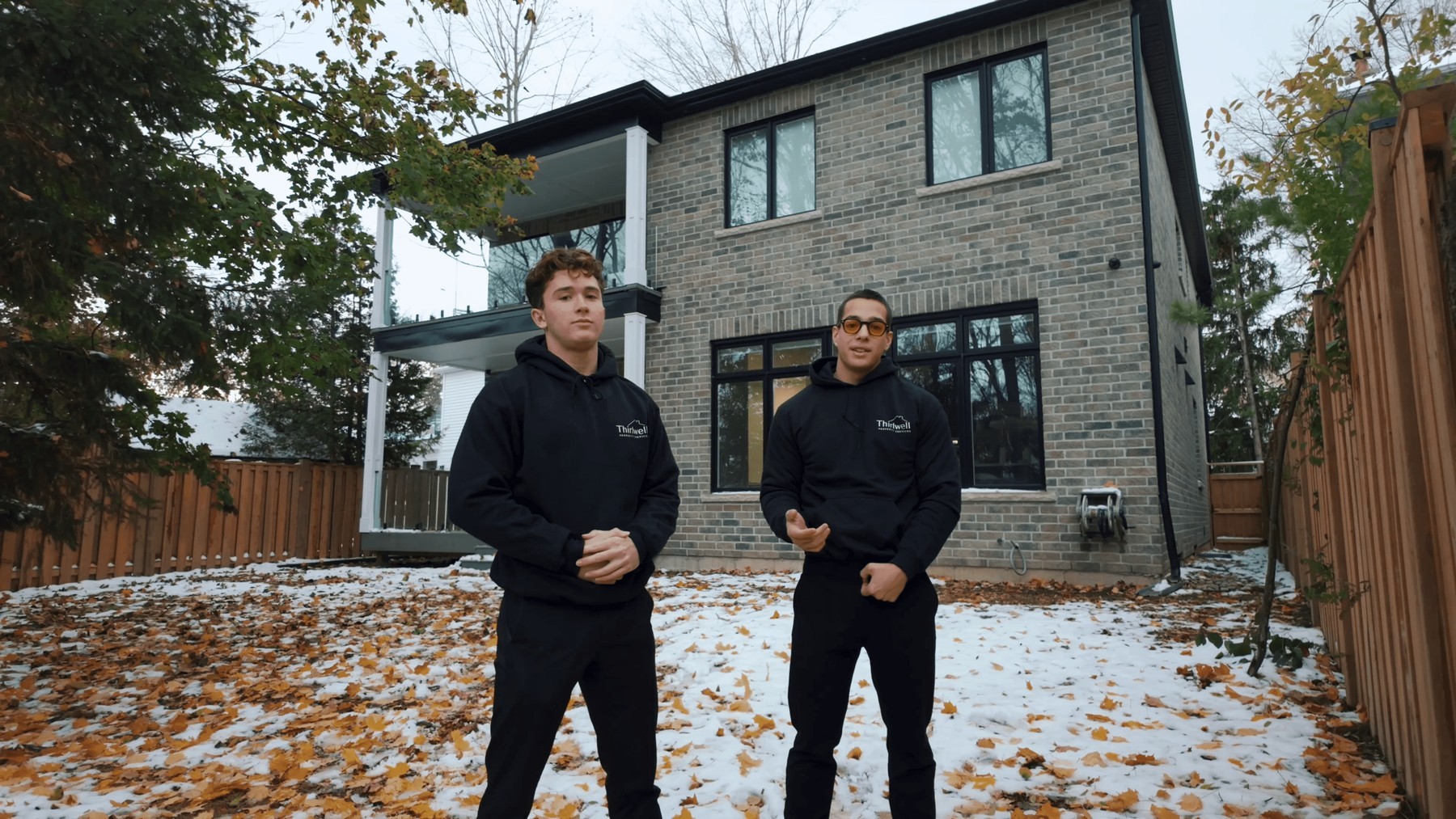 Thirlwell founders Frost and Dara Thirlwell outside a Toronto home